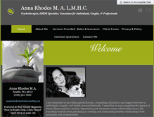 Tablet Screenshot of annarhodescounseling.com